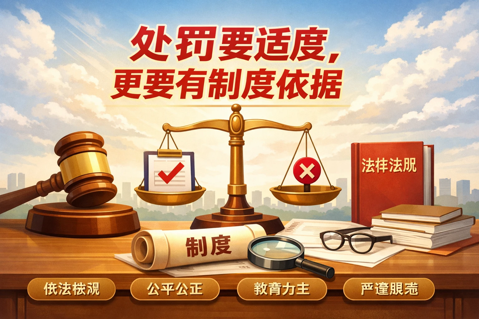 处罚要适度，更要有制度依据