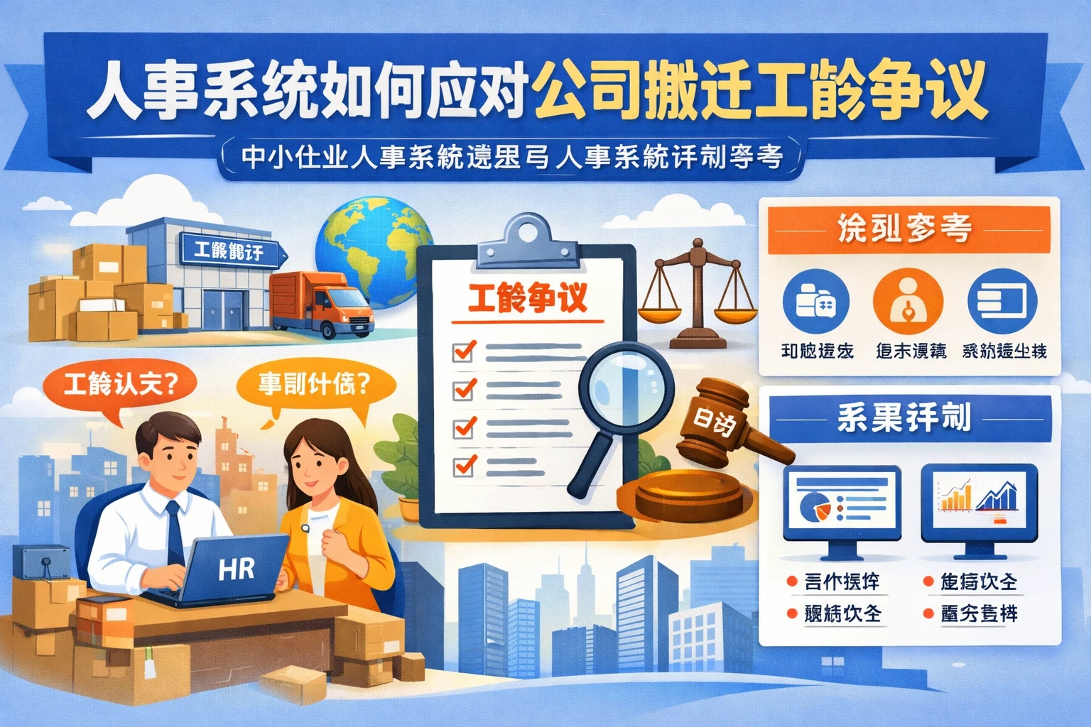 人事系统如何应对公司搬迁工龄争议:中小企业人事系统选型与人事系统评测参考