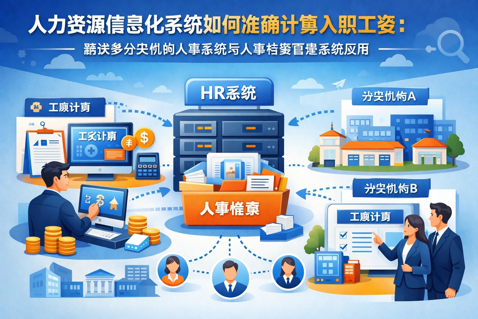 人力资源信息化系统如何准确计算入职工资：兼谈多分支机构人事系统与人事档案管理系统应用