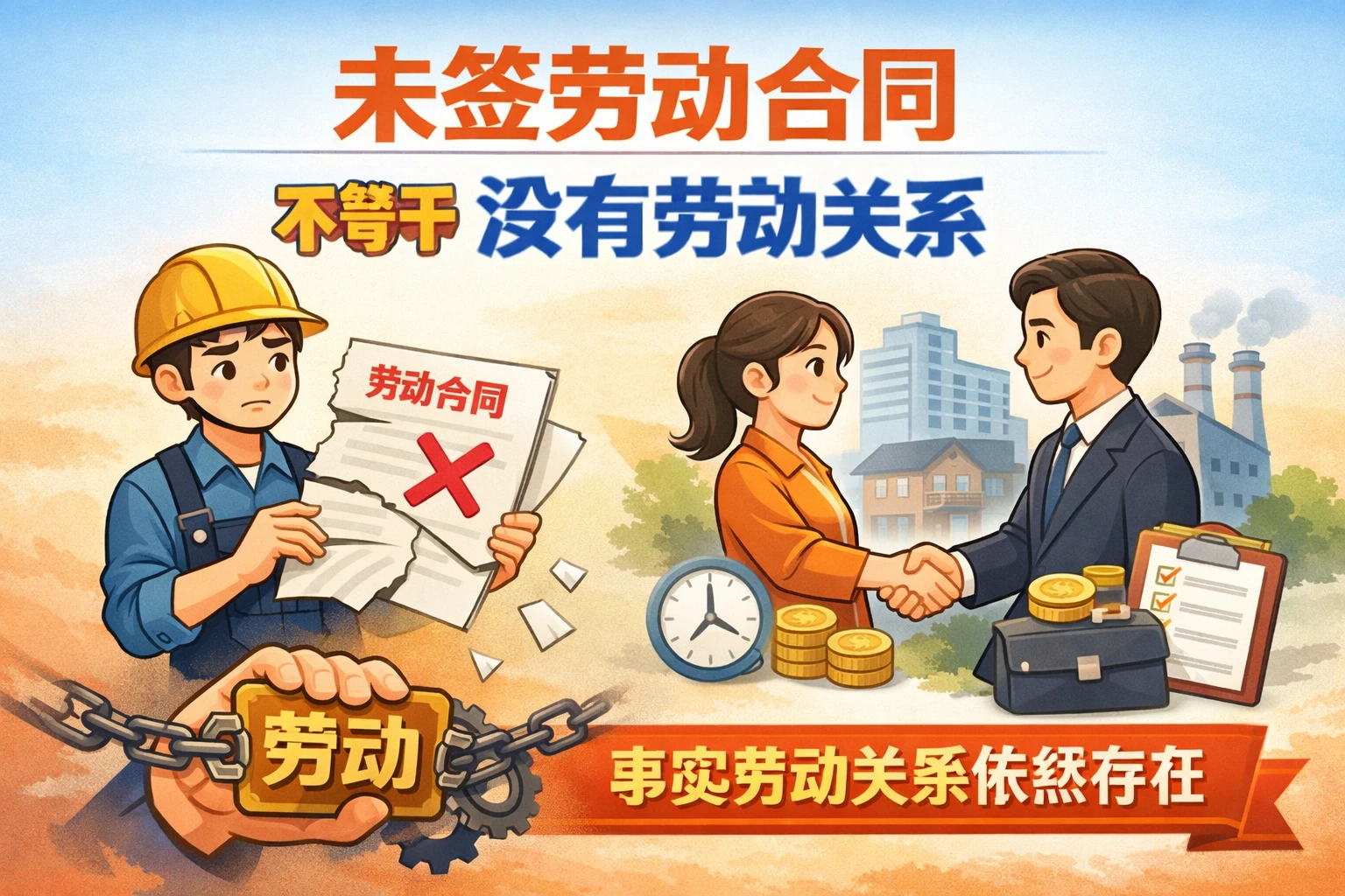 未签劳动合同不等于没有劳动关系