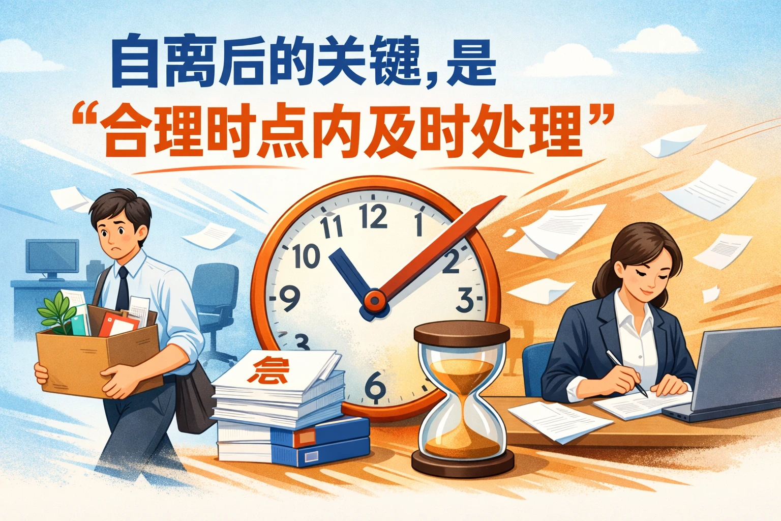 自离后的关键，是“合理时点内及时处理”