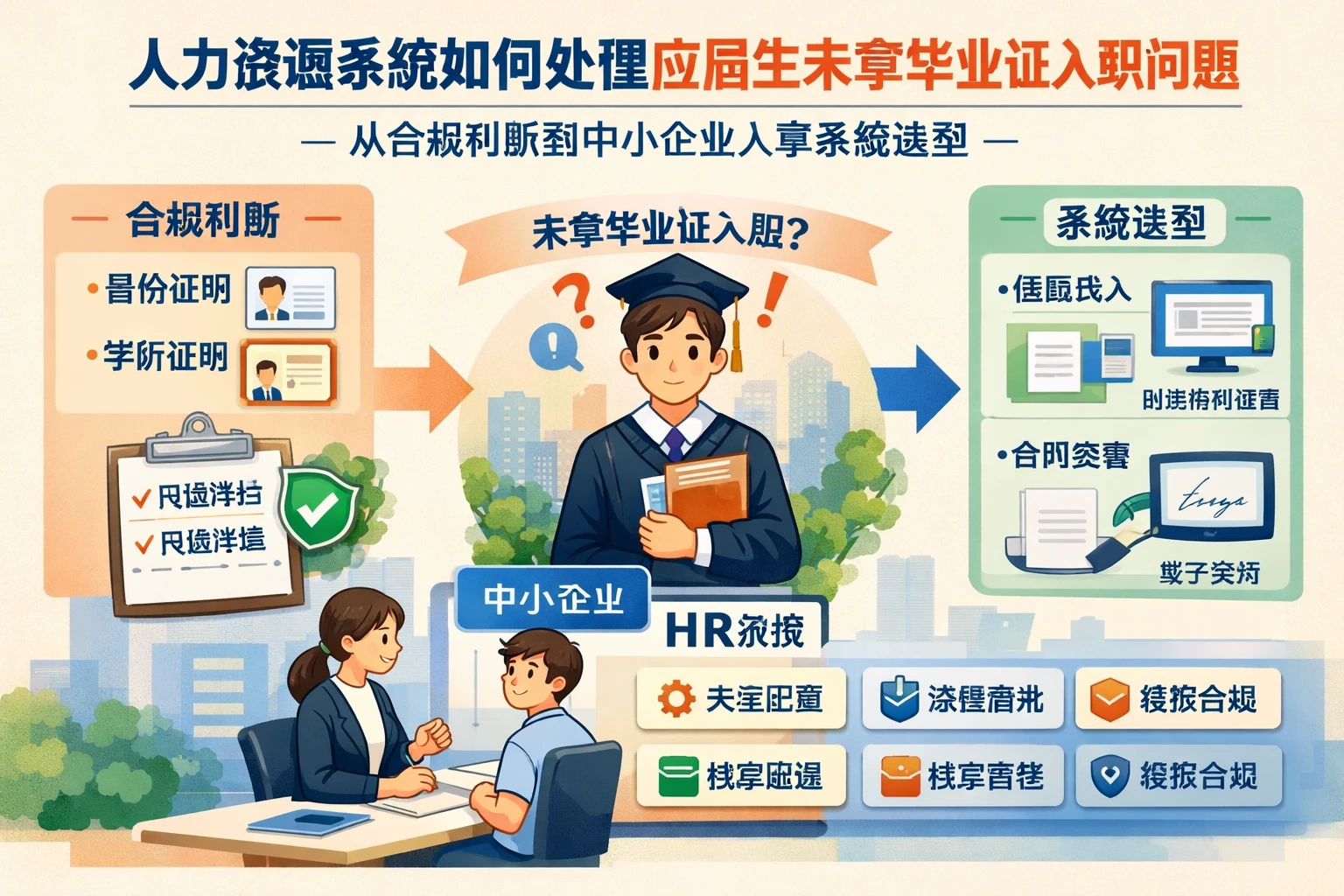 人力资源系统如何处理应届生未拿毕业证入职问题:从合规判断到中小企业人事系统选型