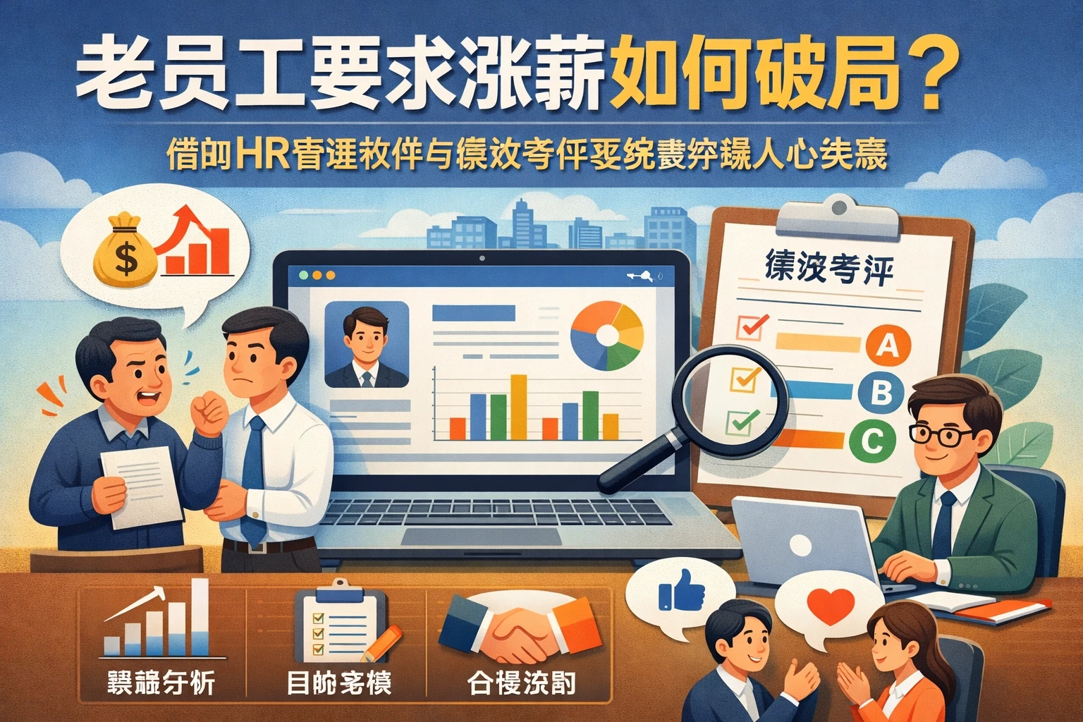 老员工要求涨薪如何破局？借助HR管理软件与绩效考评系统做好稳人心决策