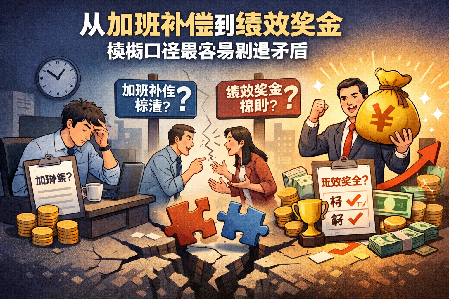 从加班补偿到绩效奖金，模糊口径最容易制造矛盾