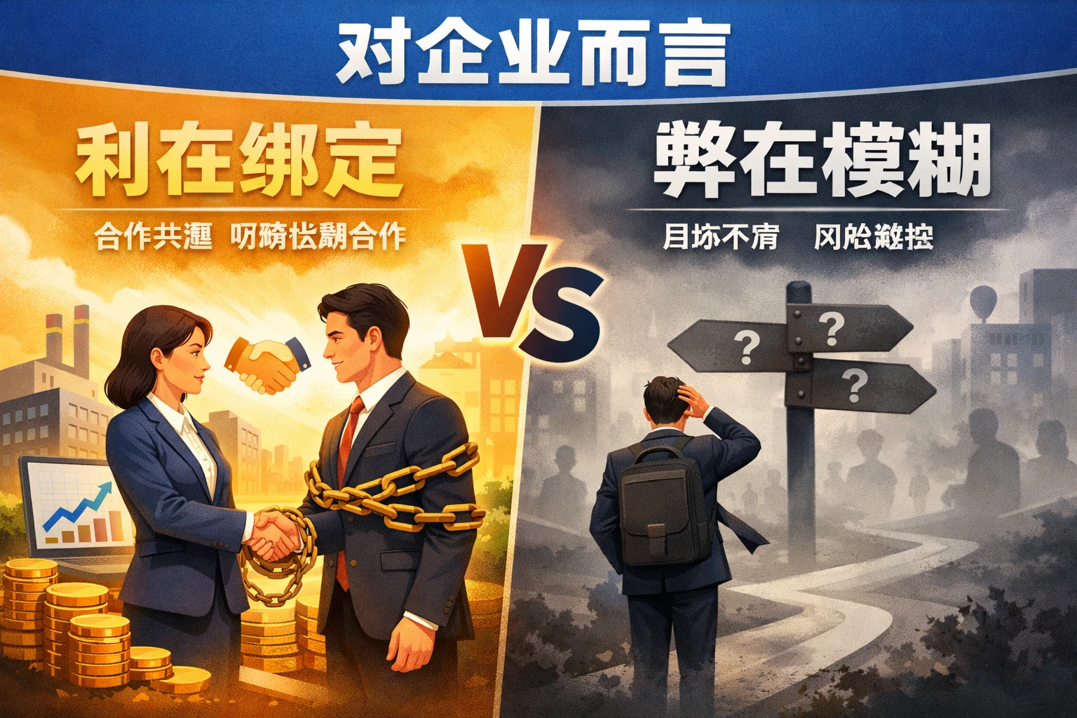 对企业而言,利在绑定,弊在模糊