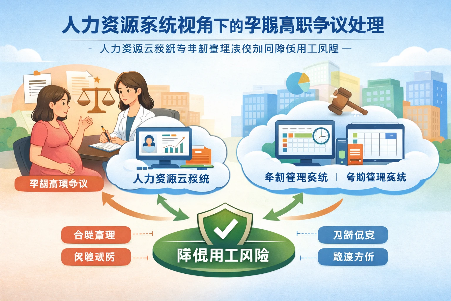 人力资源系统视角下的孕期离职争议处理:人力资源云系统与考勤管理系统如何降低用工风险