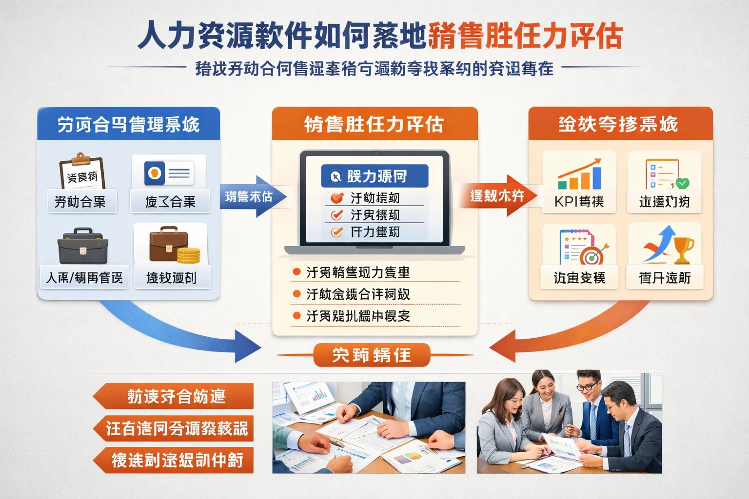 人力资源软件如何落地销售胜任力评估:结合劳动合同管理系统与绩效考核系统的实操路径