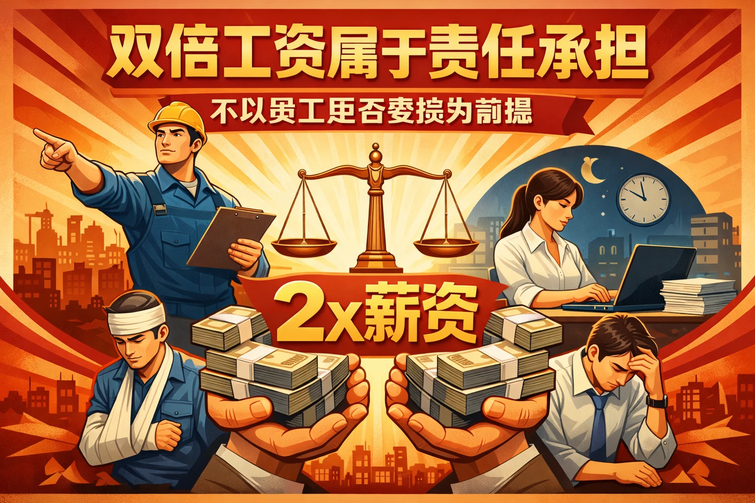 双倍工资属于责任承担,不以员工是否受损为前提