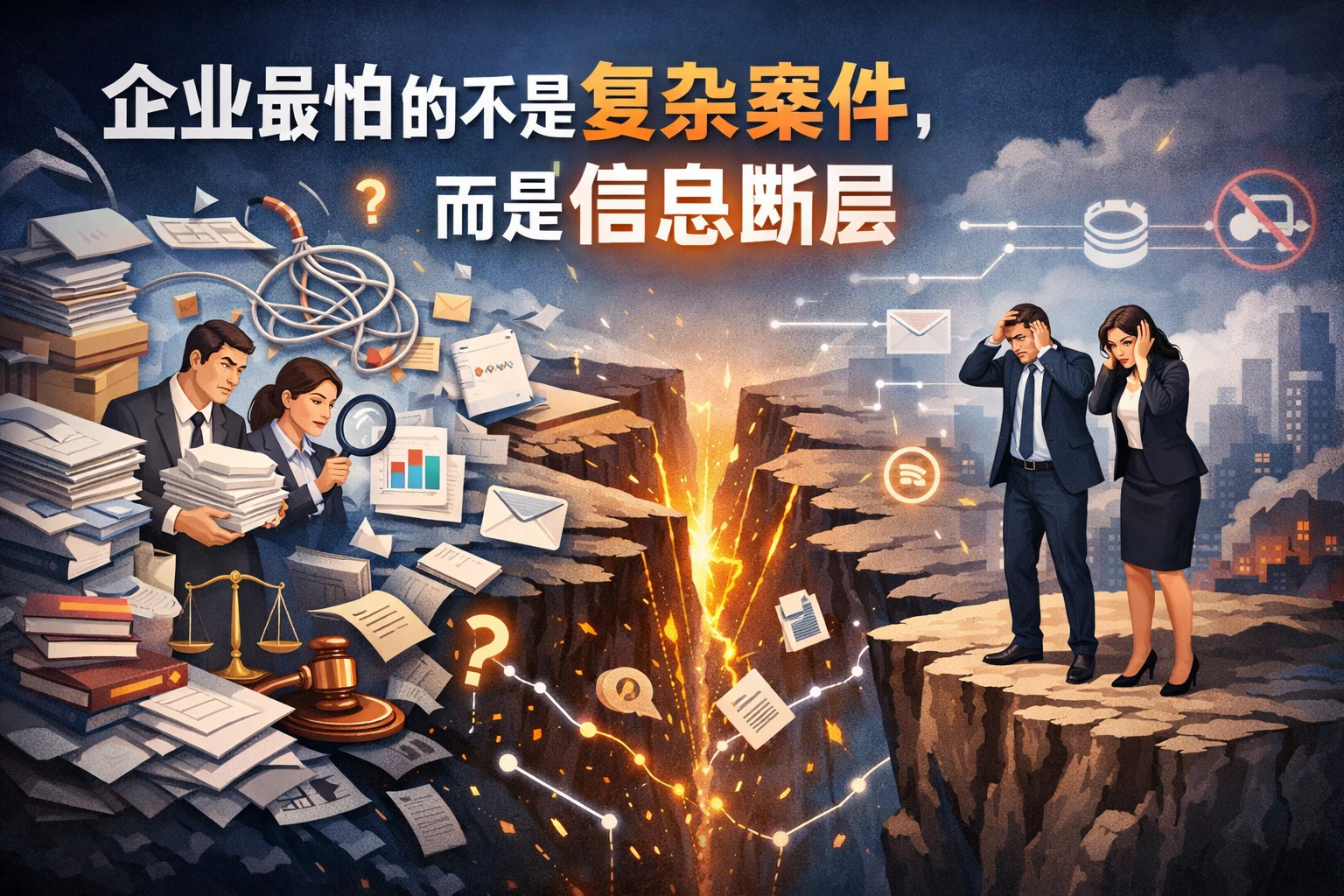 2. 企业最怕的不是复杂案件，而是信息断层