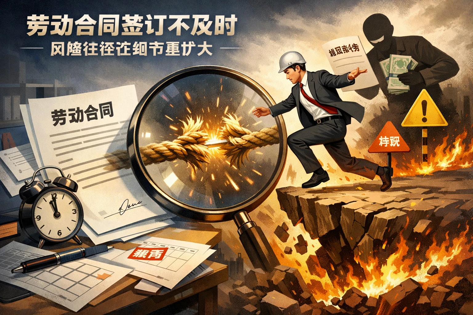 劳动合同签订不及时，风险往往在细节里扩大