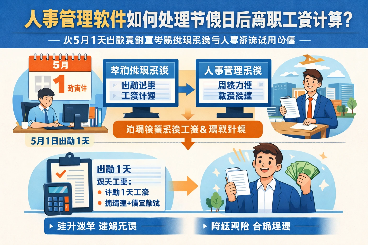 人事管理软件如何处理节假日后离职工资计算：从5月1天出勤案例看考勤排班系统与人事系统试用价值