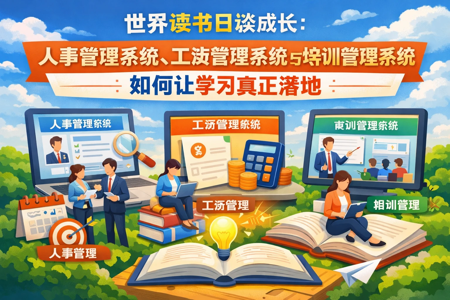 世界读书日谈成长：人事管理系统、工资管理系统与培训管理系统如何让学习真正落地