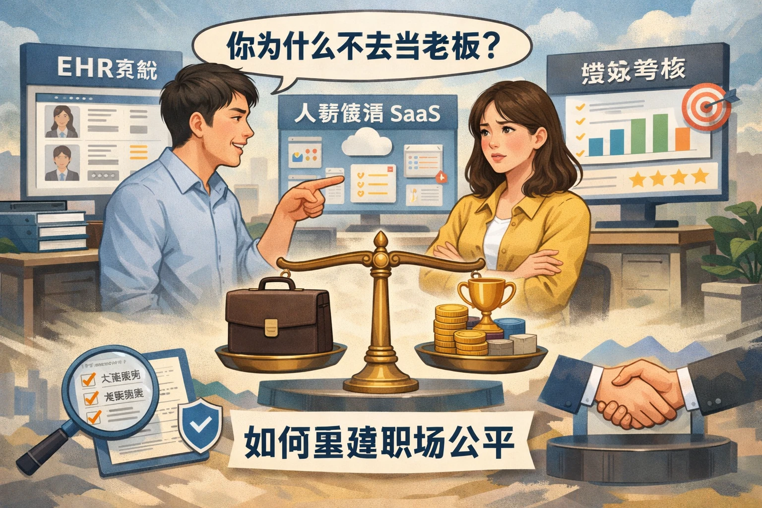 当“你为什么不去当老板”成为回怼,ehr系统、人事管理SaaS与绩效考核系统如何重建职场公平