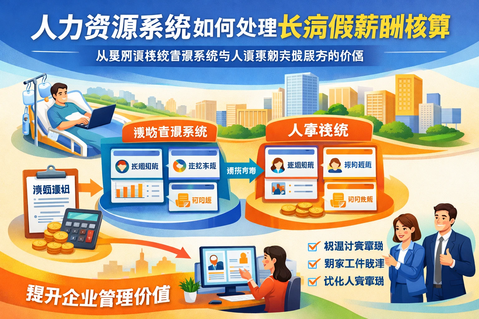 人力资源系统如何处理长病假薪酬核算：从案例看绩效管理系统与人事系统实施服务的价值