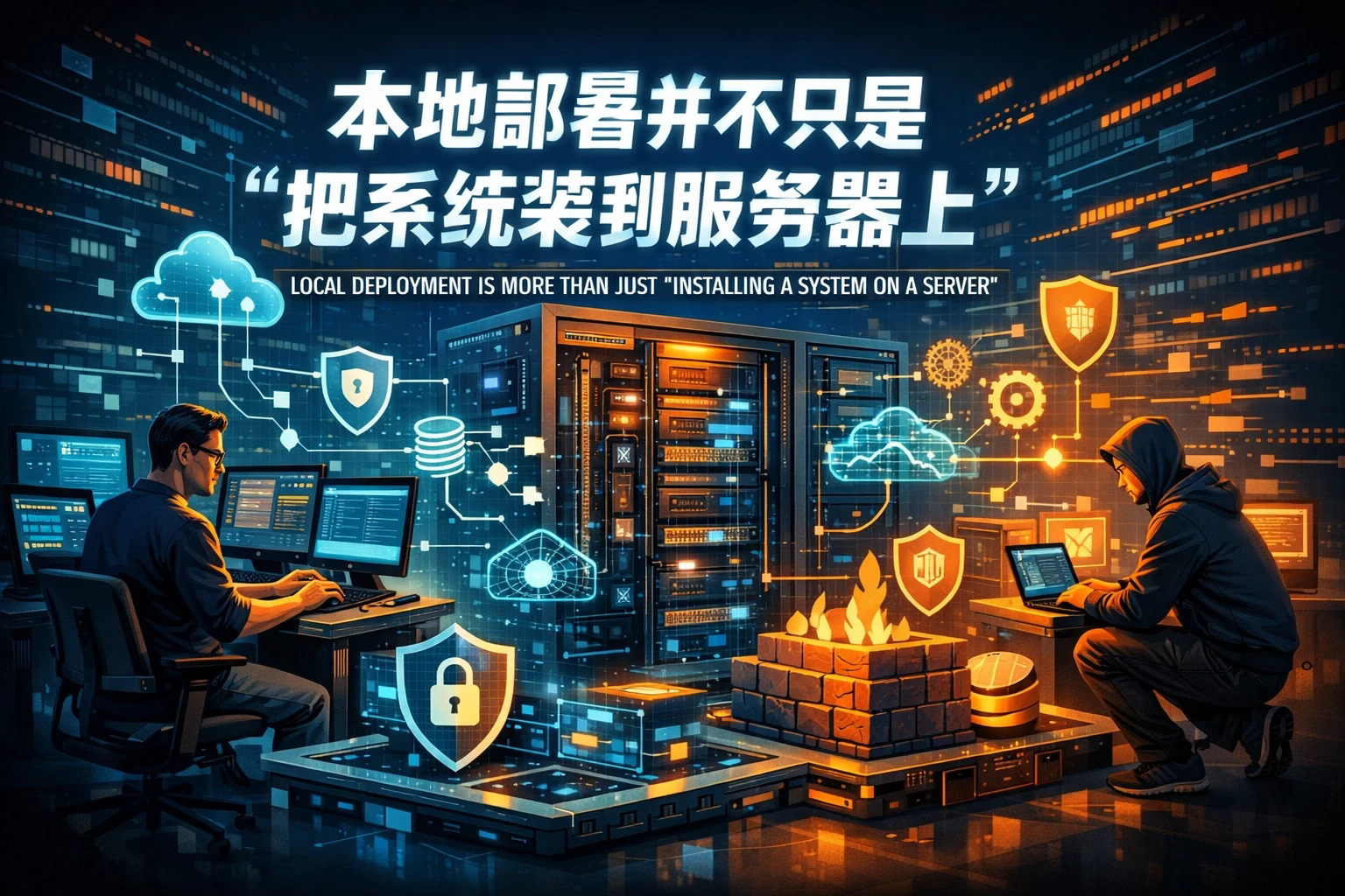 本地部署并不只是“把系统装到服务器上”