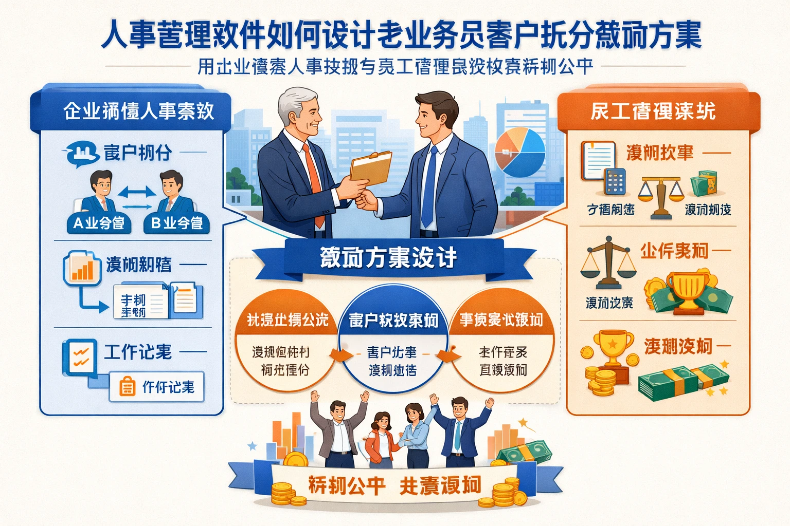 人事管理软件如何设计老业务员客户拆分激励方案：用企业微信人事系统与员工管理系统保障薪酬公平