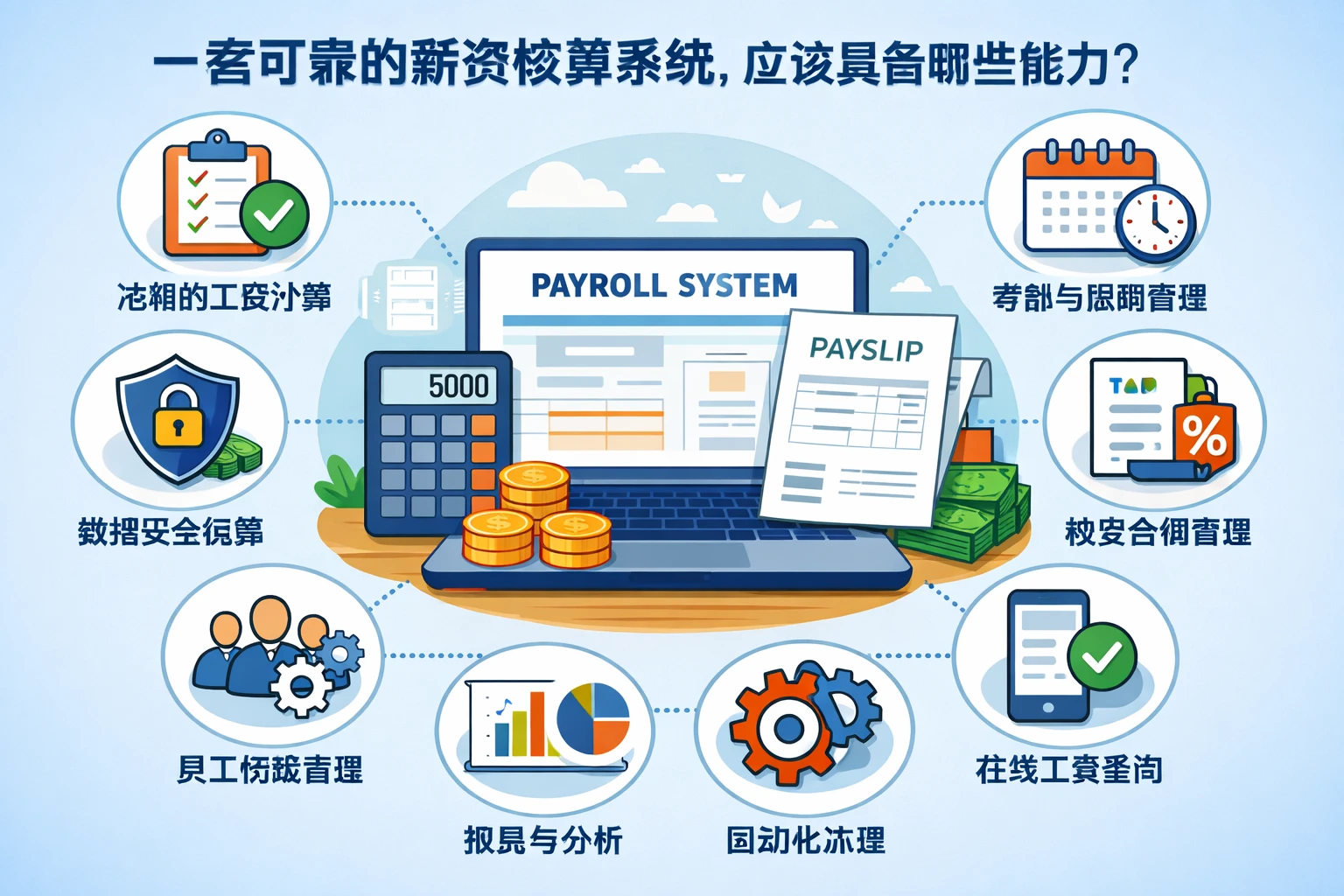 一套可靠的薪资核算系统，应该具备哪些能力