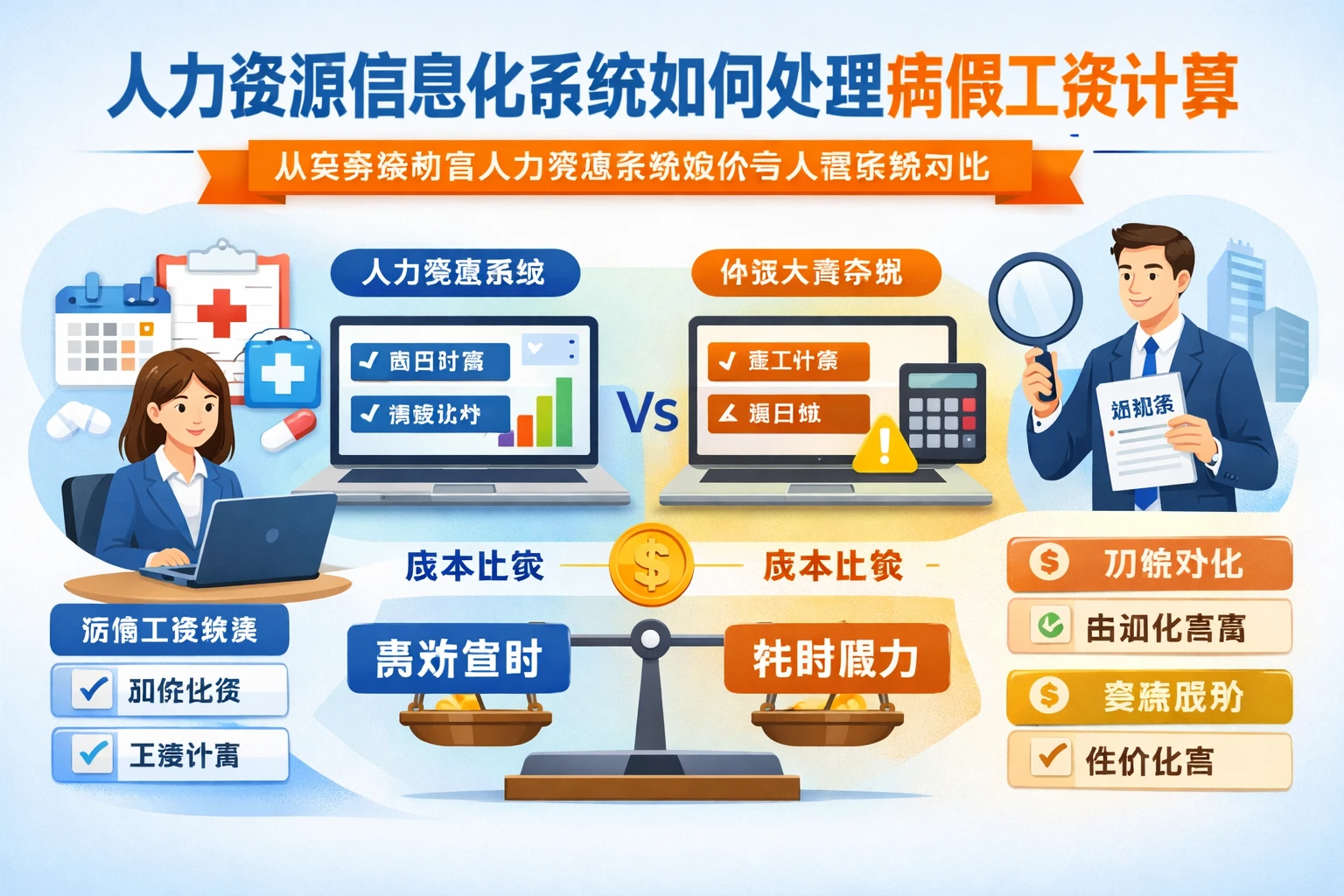 人力资源信息化系统如何处理病假工资计算：从实务案例看人力资源系统报价与人事系统对比