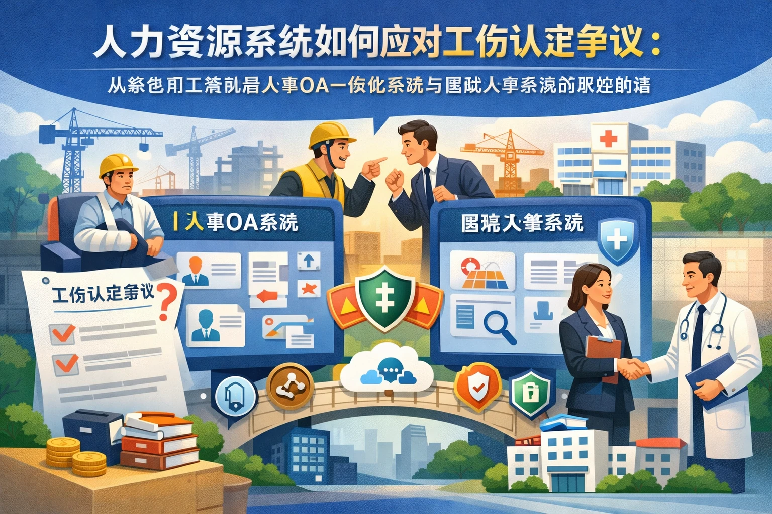 人力资源系统如何应对工伤认定争议:从承包用工案例看人事OA一体化系统与医院人事系统的风控价值