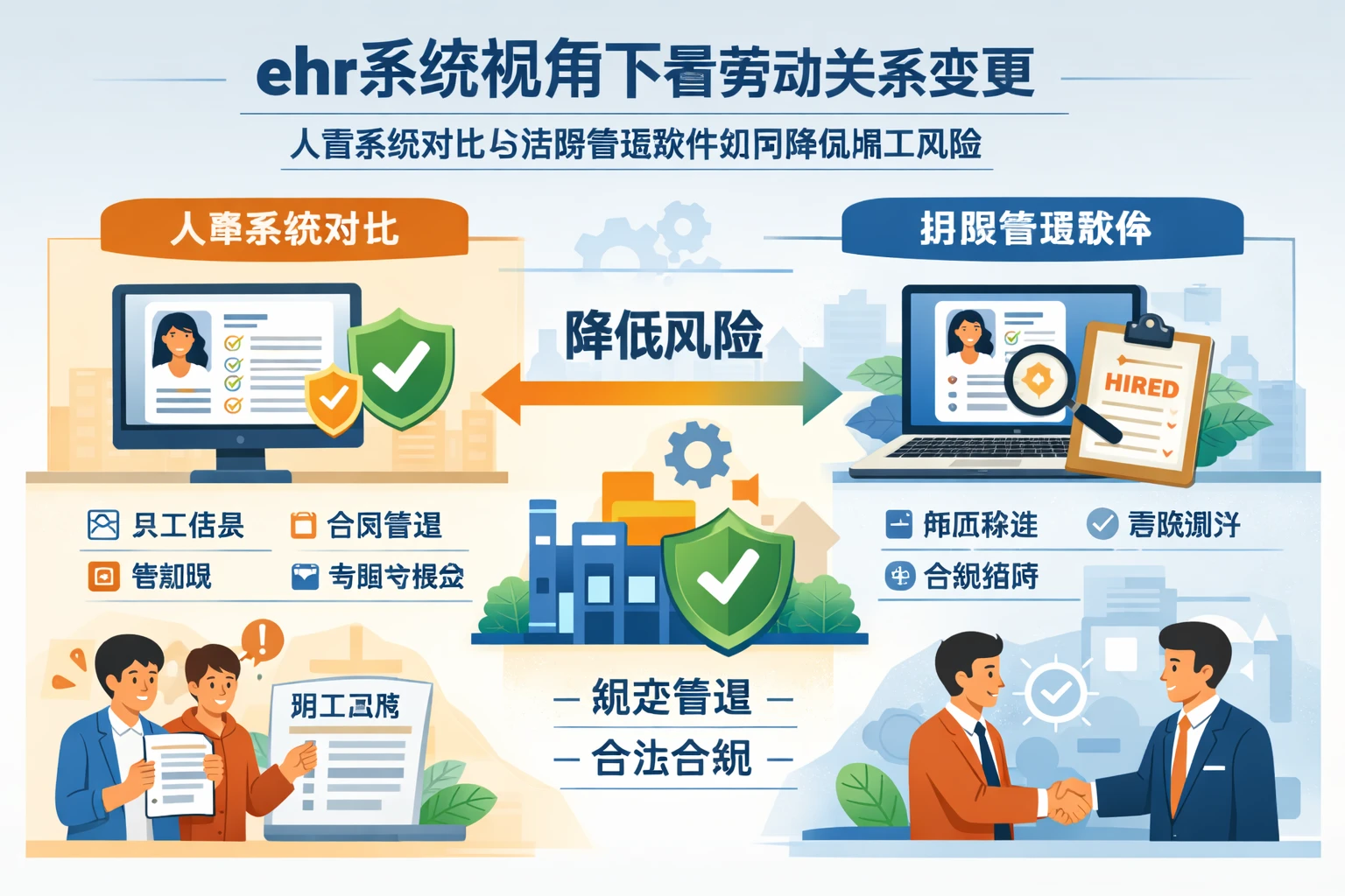 ehr系统视角下看劳动关系变更:人事系统对比与招聘管理软件如何降低用工风险