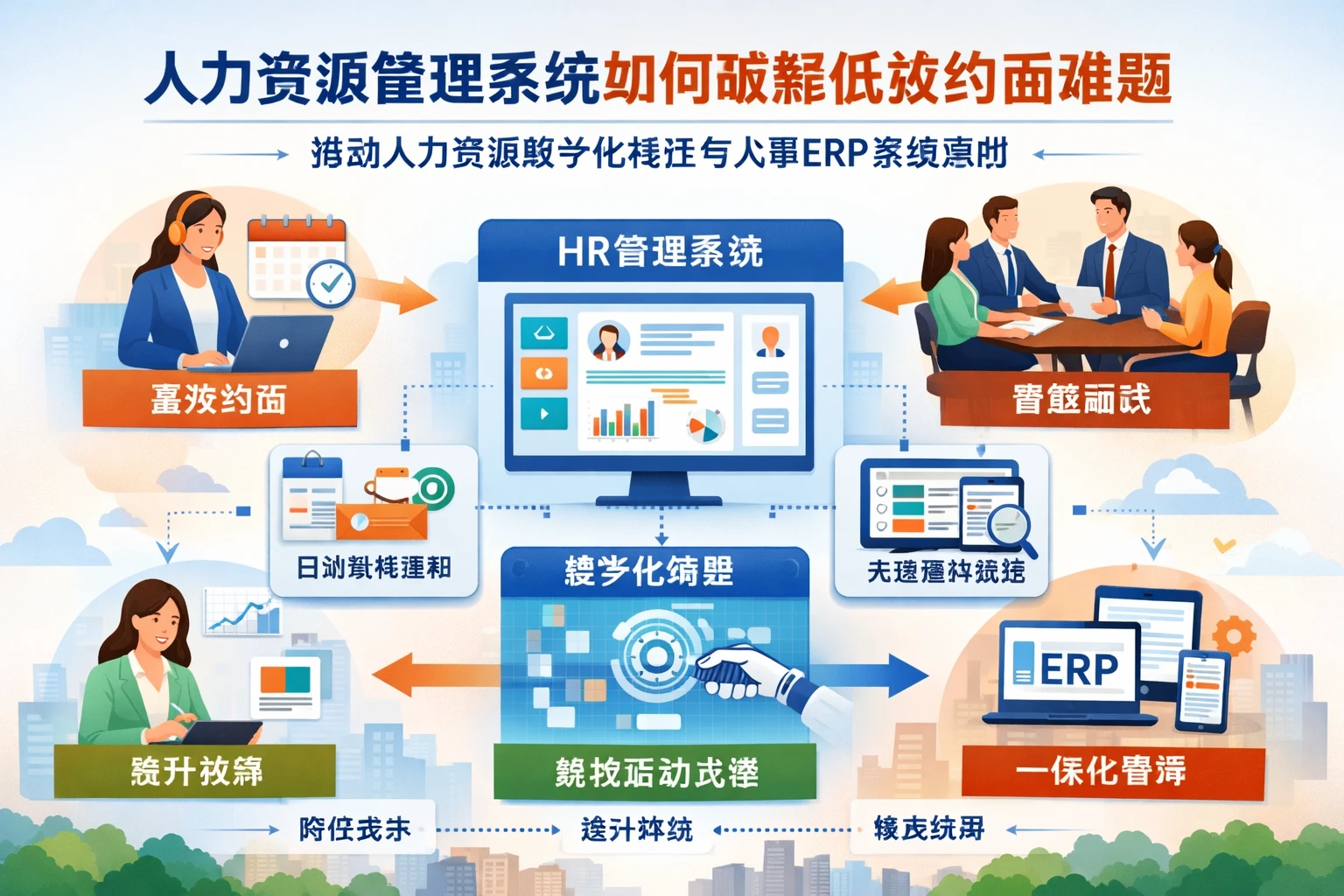 人力资源管理系统如何破解低效约面难题，推动人力资源数字化转型与人事ERP系统落地