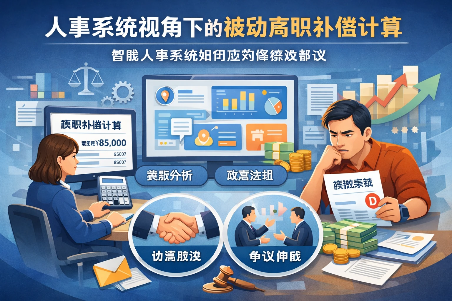人事系统视角下的被动离职补偿计算：智能人事系统如何应对降绩效争议