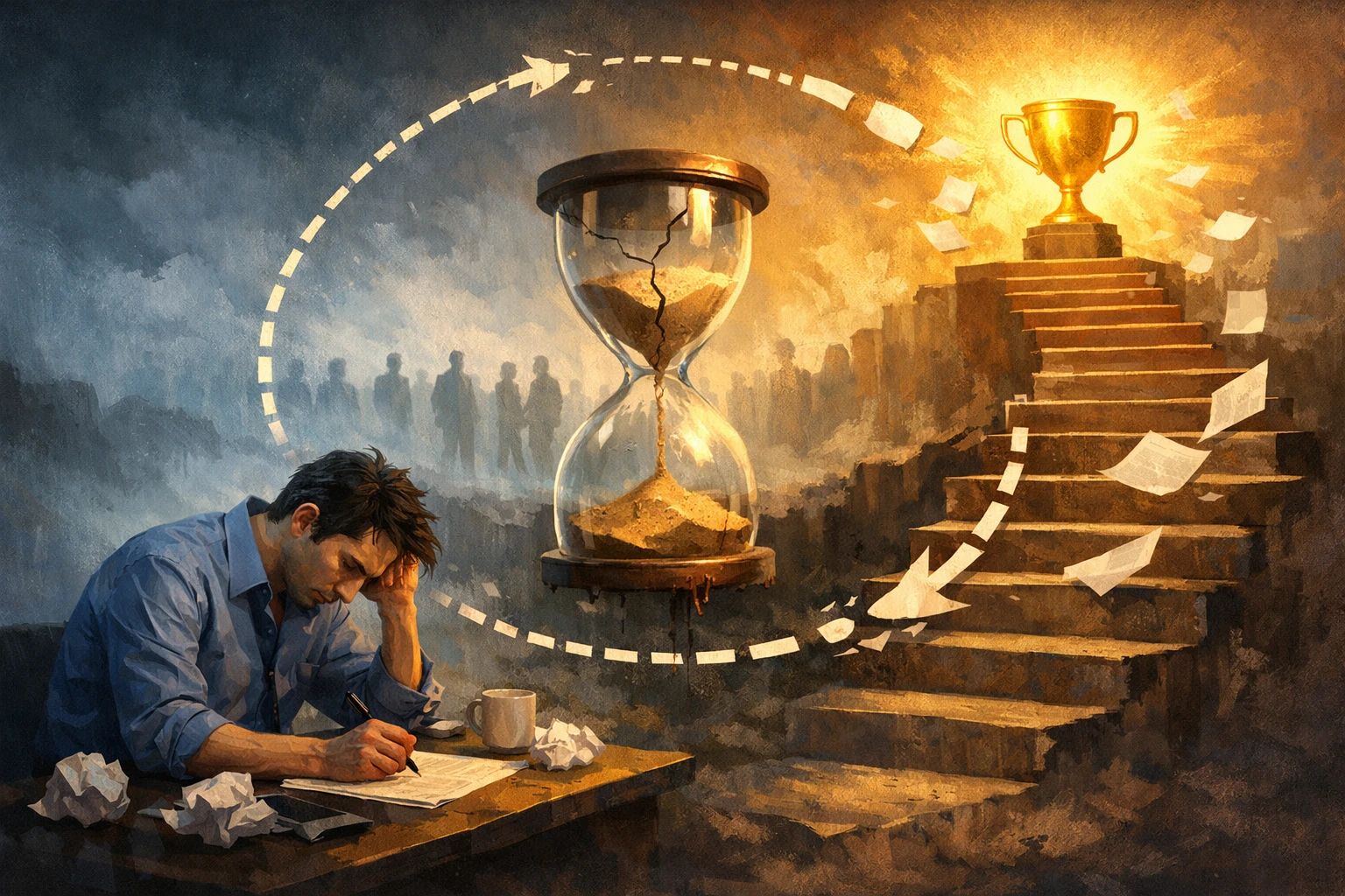 反馈滞后,努力无法形成正向循环