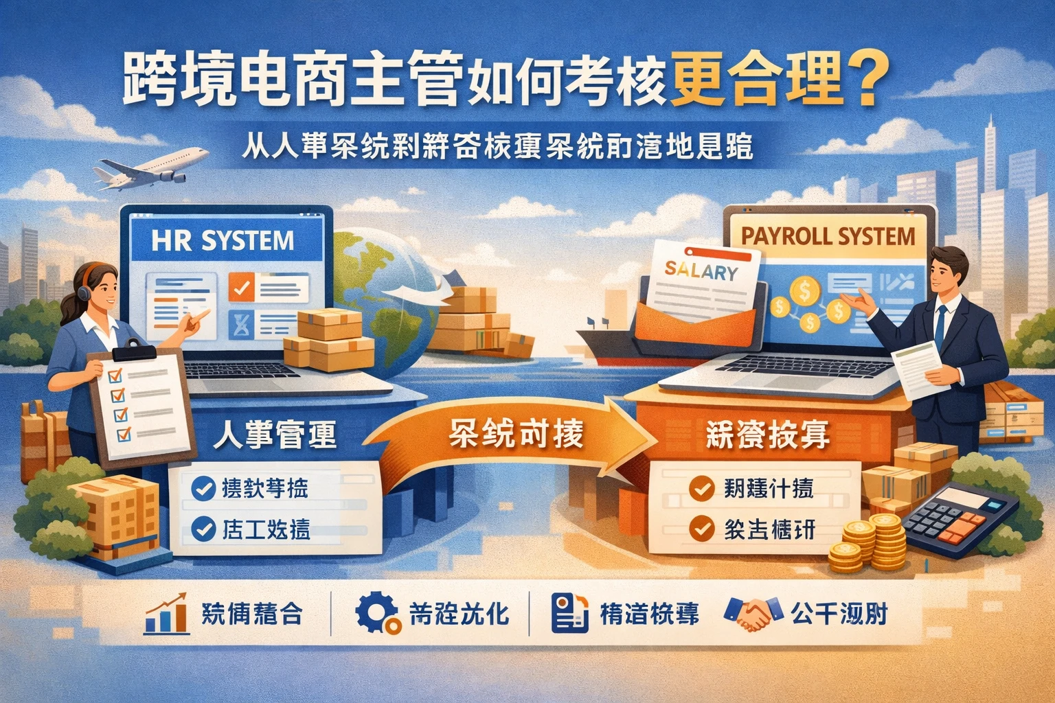 跨境电商主管如何考核更合理？从人事系统到薪资核算系统的落地思路