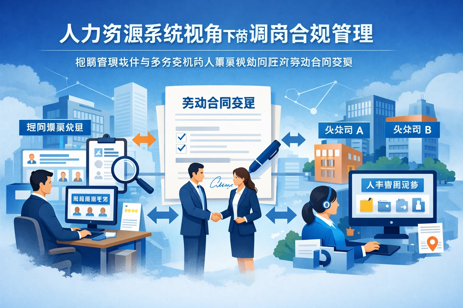人力资源系统视角下的调岗合规管理：招聘管理软件与多分支机构人事系统如何应对劳动合同变更