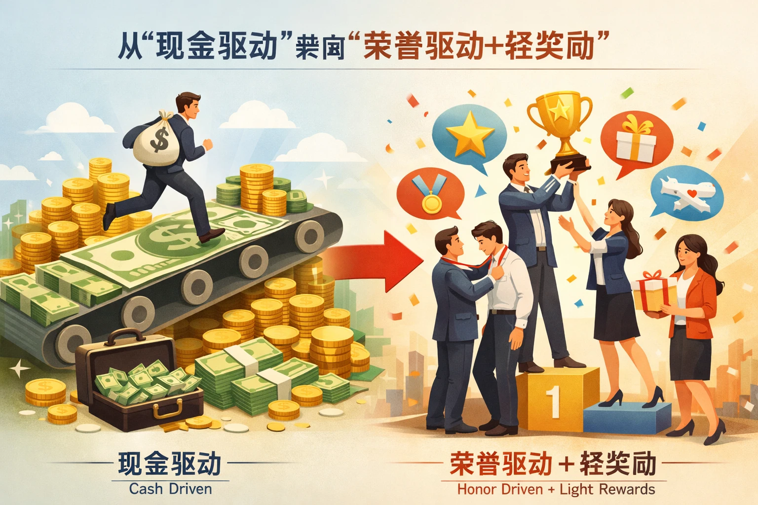 从“现金驱动”转向“荣誉驱动+轻奖励”