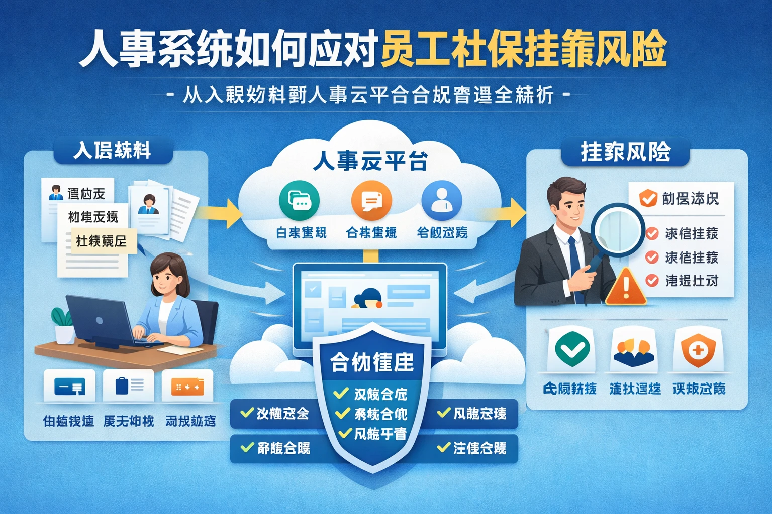 人事系统如何应对员工社保挂靠风险:从入职材料到人事云平台合规管理全解析