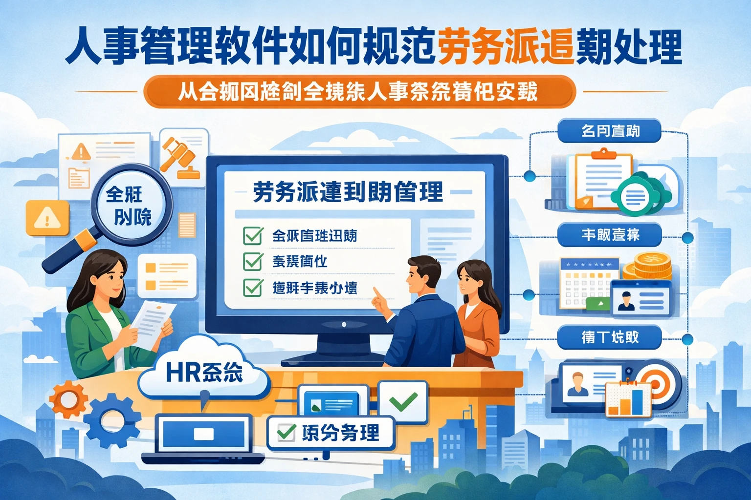 人事管理软件如何规范劳务派遣到期处理:从合规风险到全模块人事系统落地实践