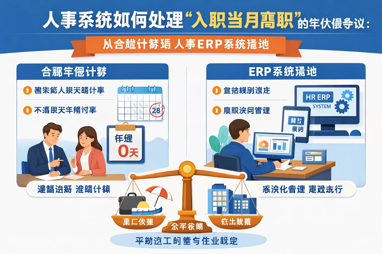 人事系统如何处理“入职当月离职”的年休假争议：从合规计算到人事ERP系统落地
