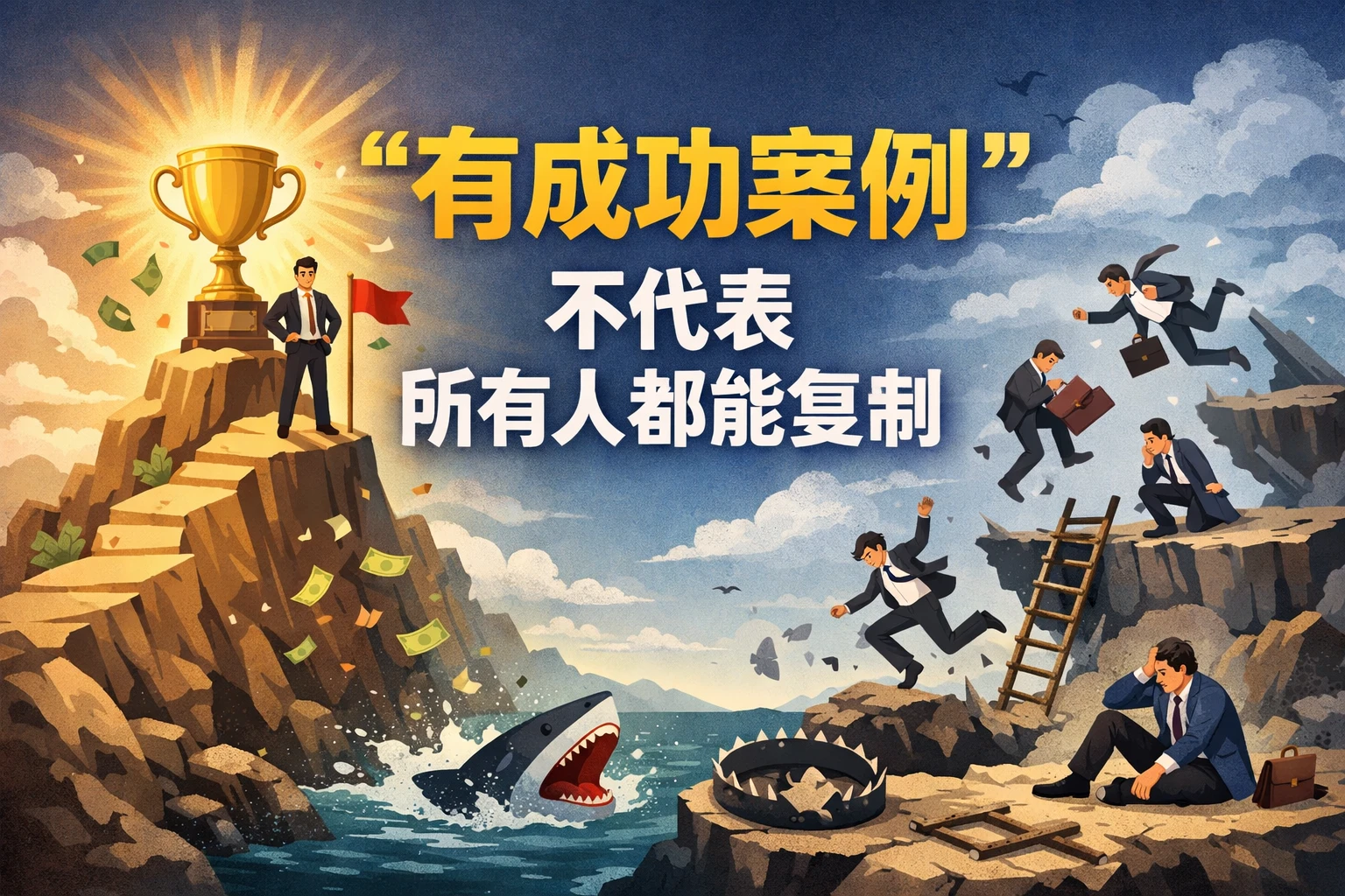 “有成功案例”不代表所有人都能复制