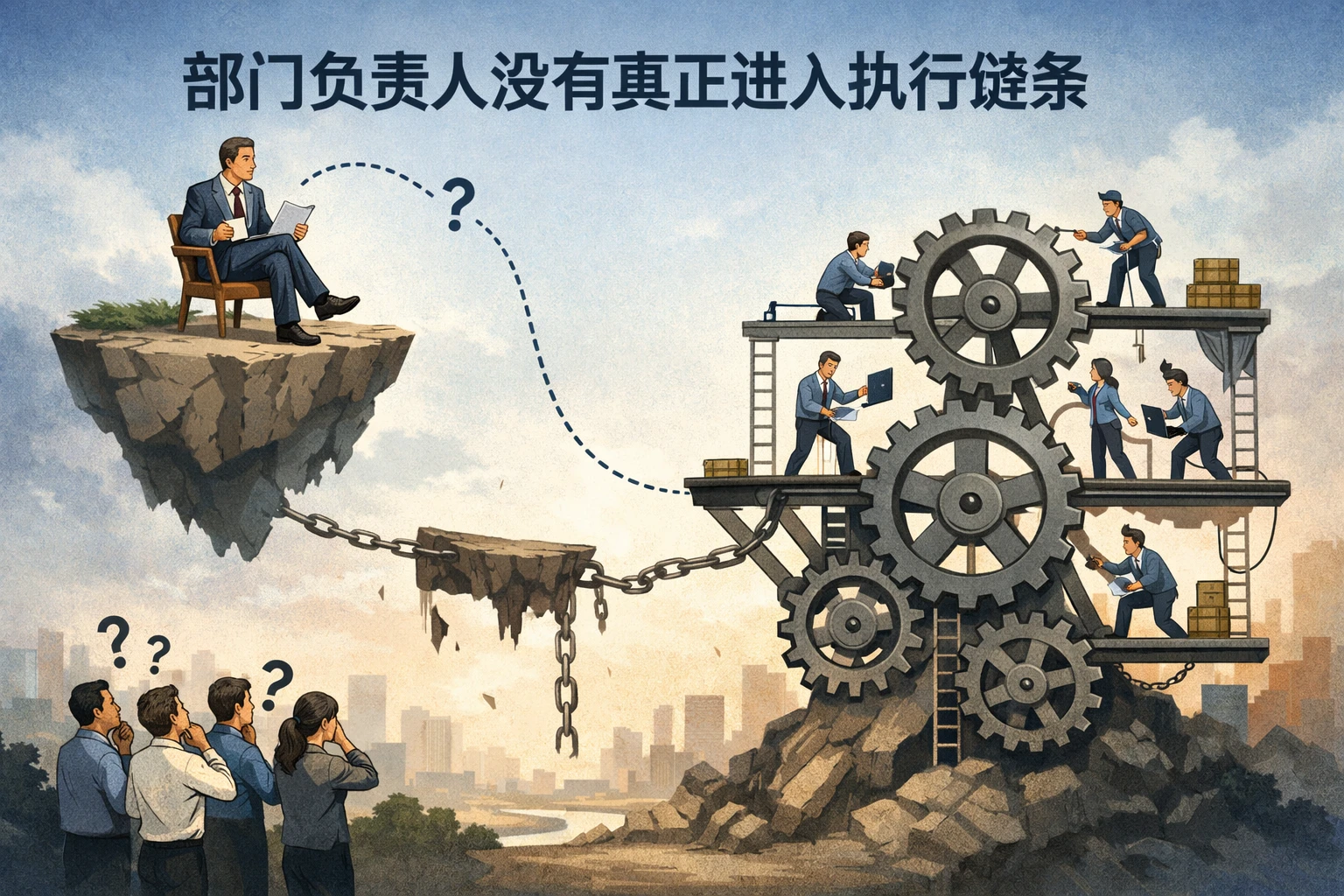部门负责人没有真正进入执行链条