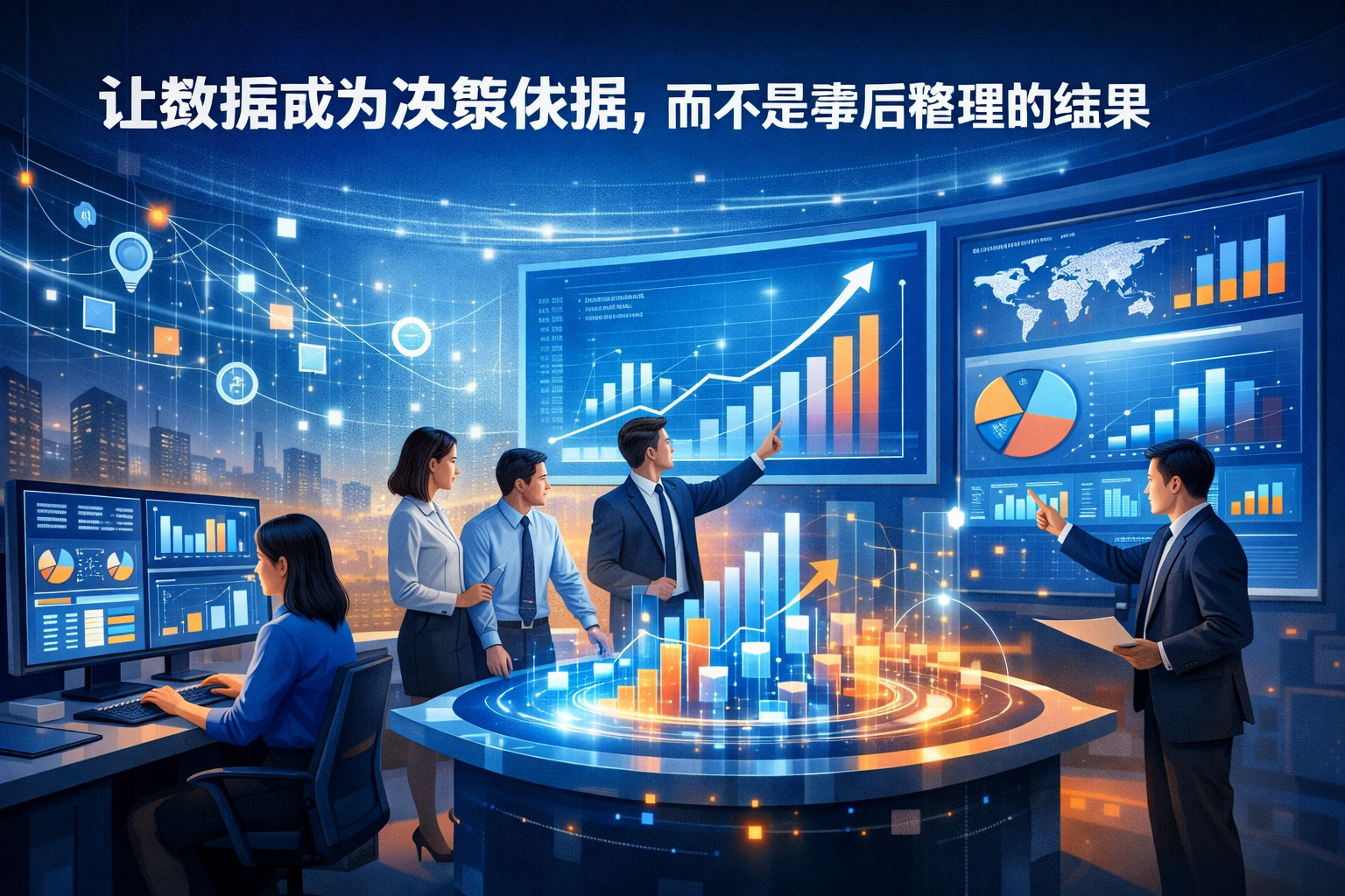 让数据成为决策依据，而不是事后整理的结果