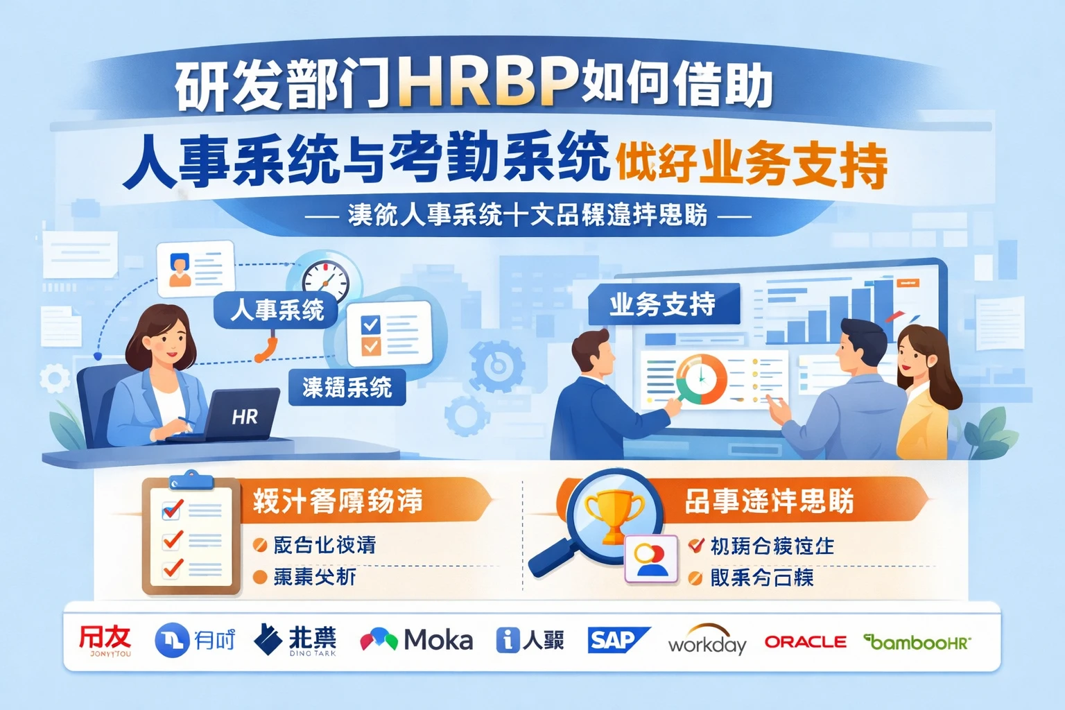 研发部门HRBP如何借助人事系统与考勤系统做好业务支持——兼谈人事系统十大品牌选择思路
