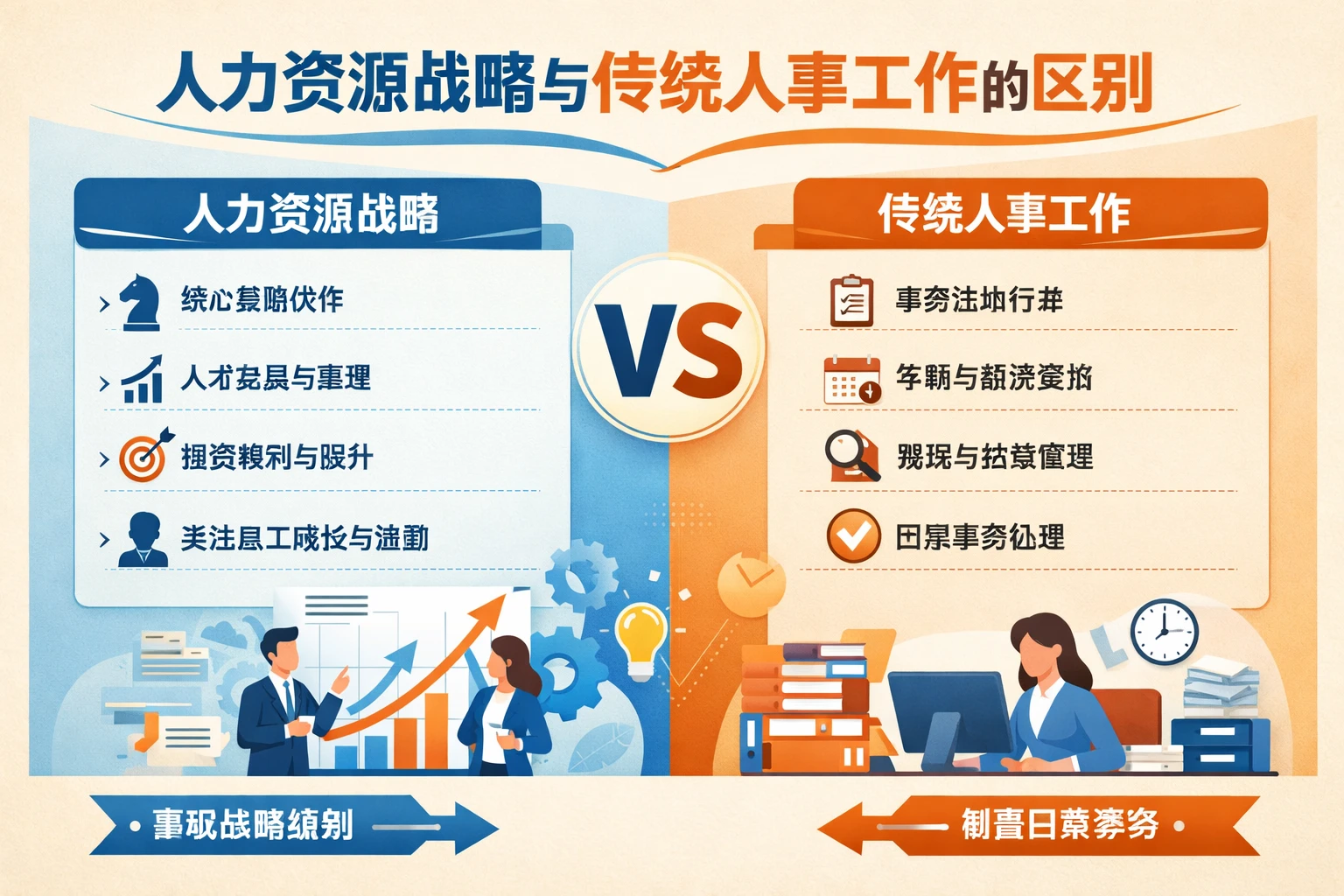 人力资源战略与传统人事工作的区别