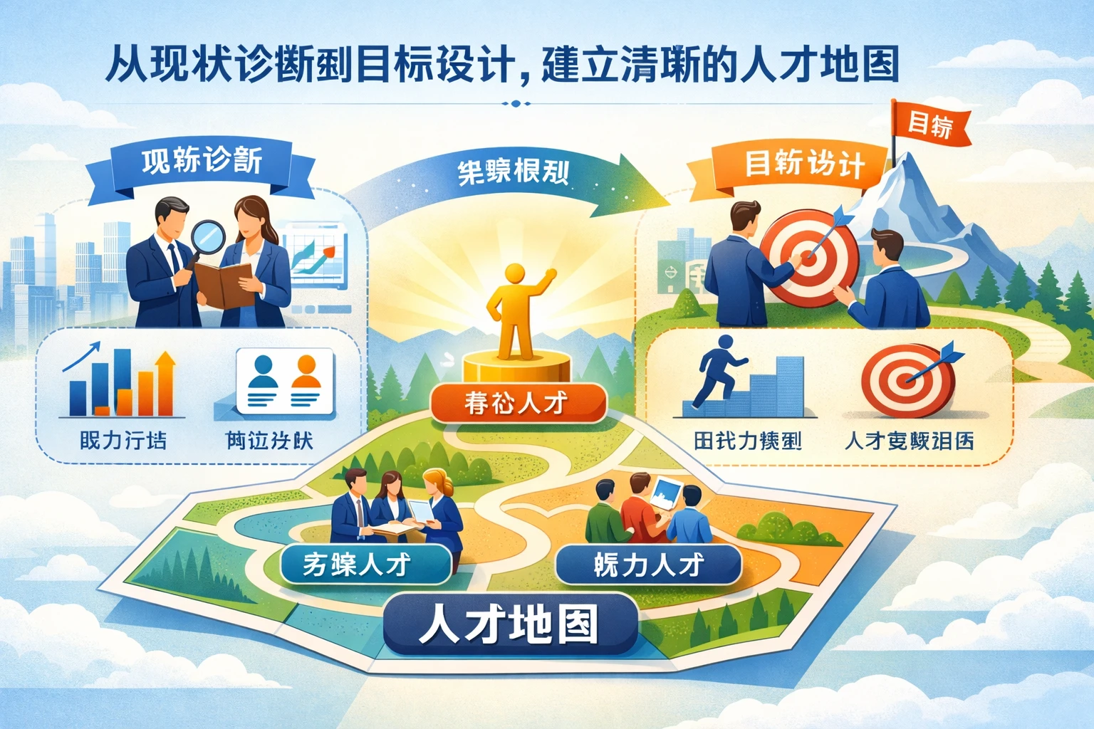 从现状诊断到目标设计,建立清晰的人才地图