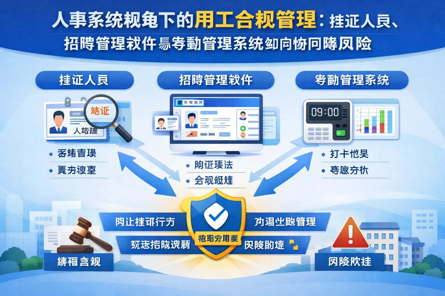 人事系统视角下的用工合规管理：挂证人员、招聘管理软件与考勤管理系统如何协同降风险
