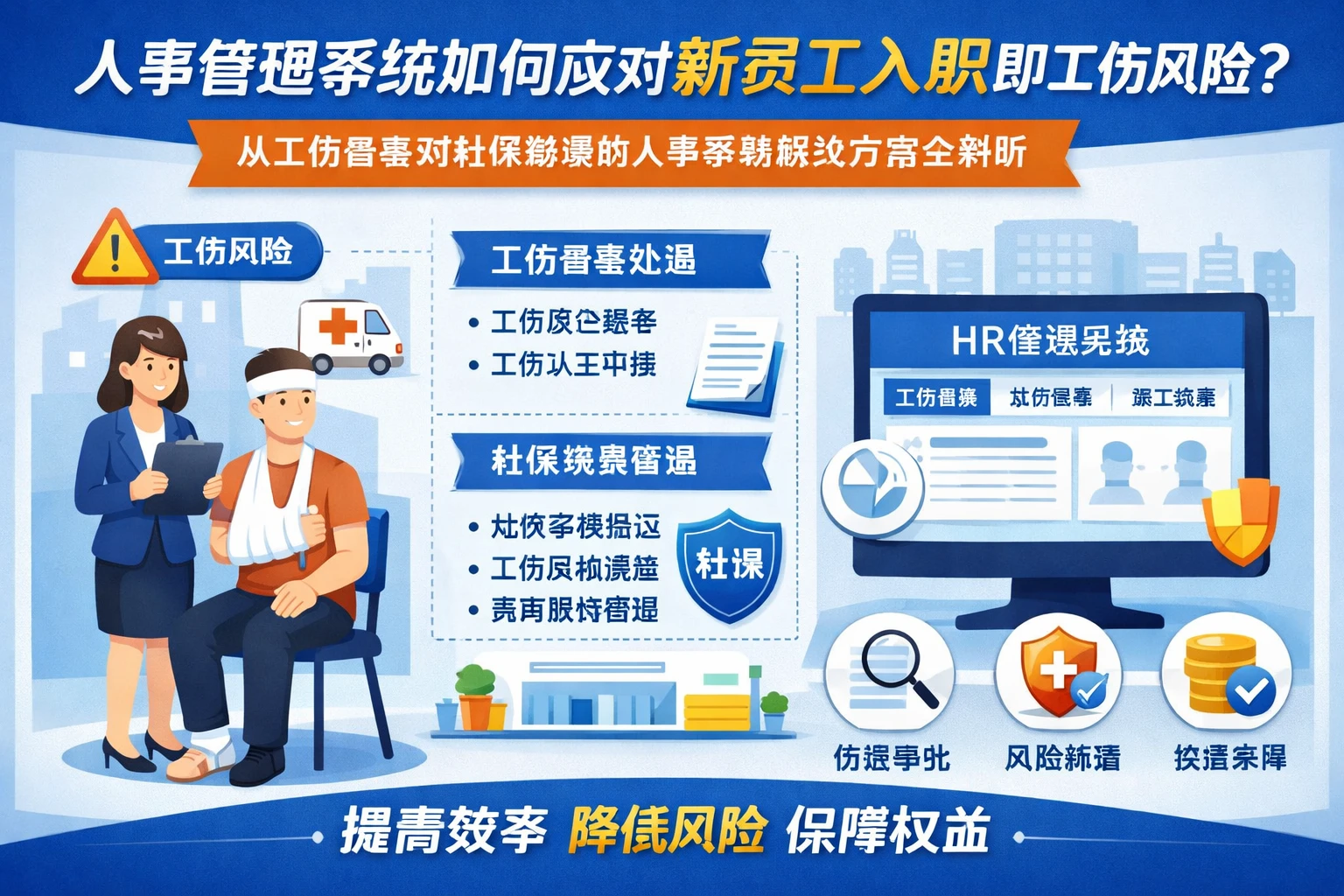人事管理系统如何应对新员工入职即工伤风险？从工伤备案到社保缴费的人事系统解决方案全解析