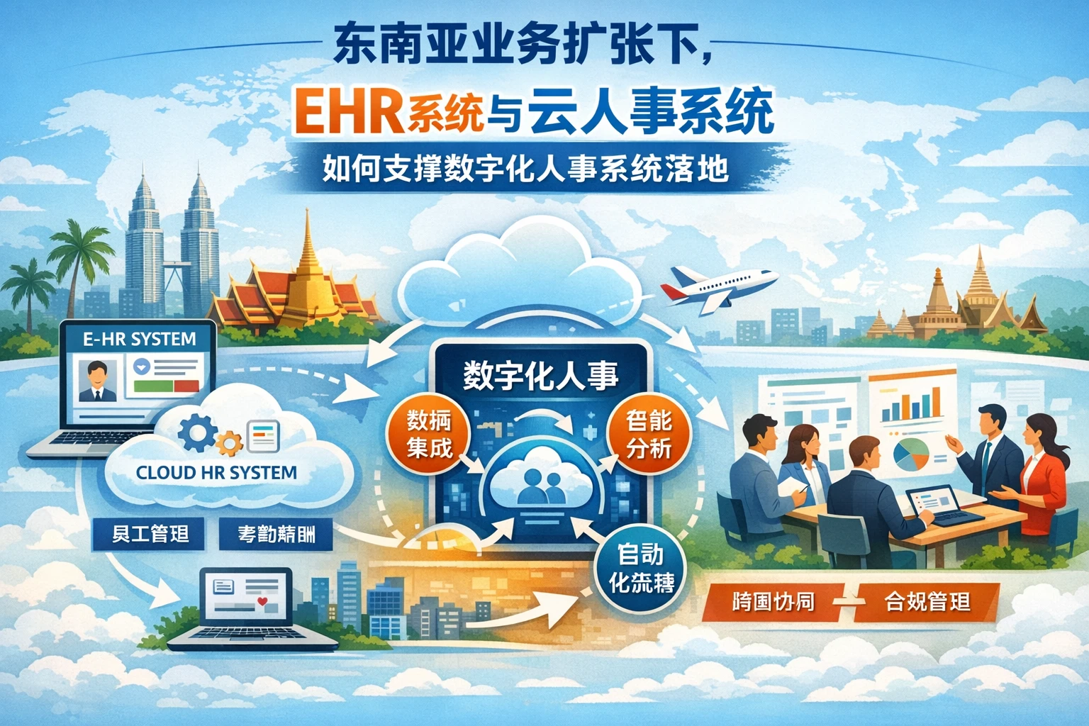 东南亚业务扩张下,ehr系统与云人事系统如何支撑数字化人事系统落地