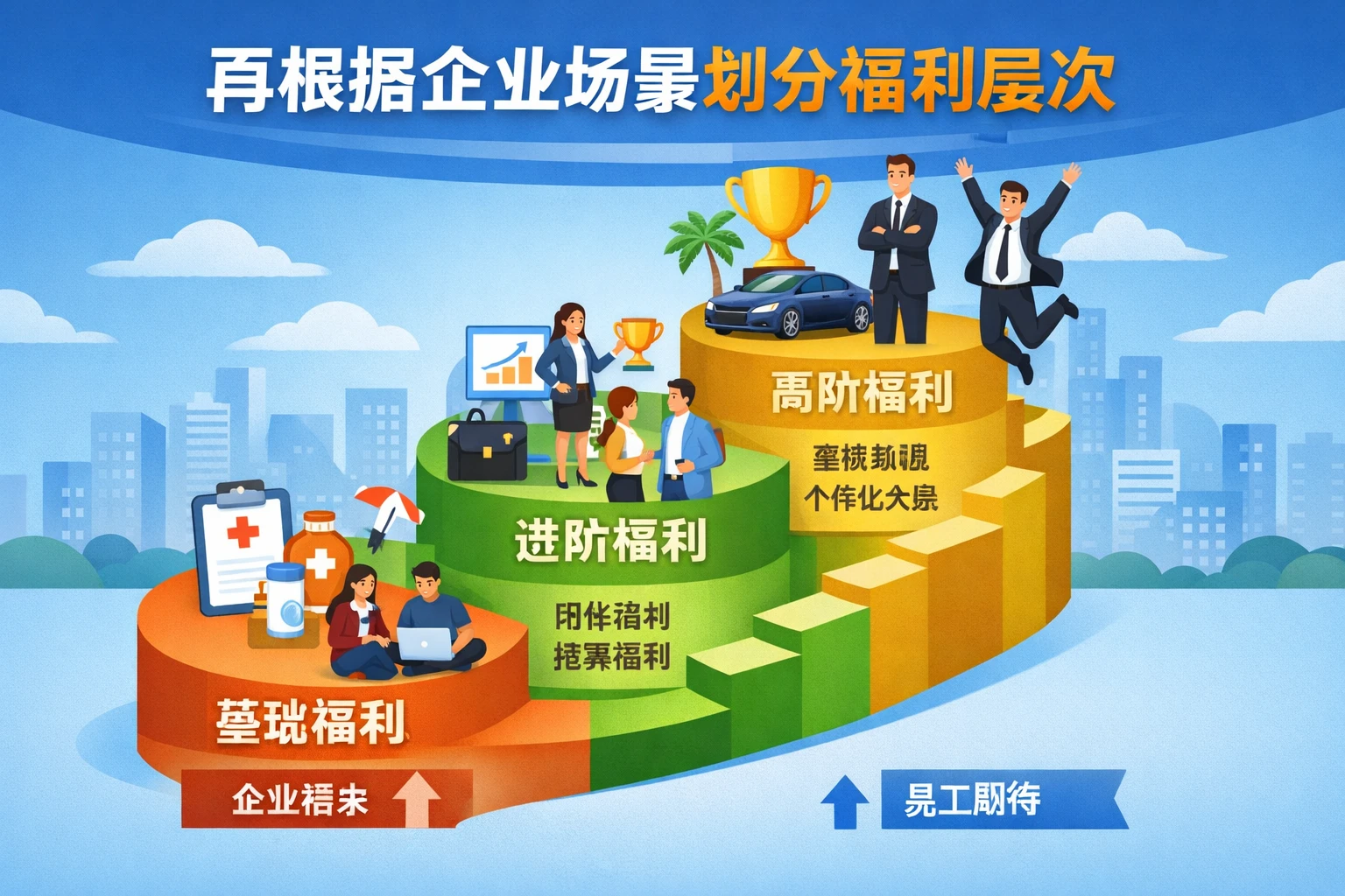 再根据企业场景划分福利层次