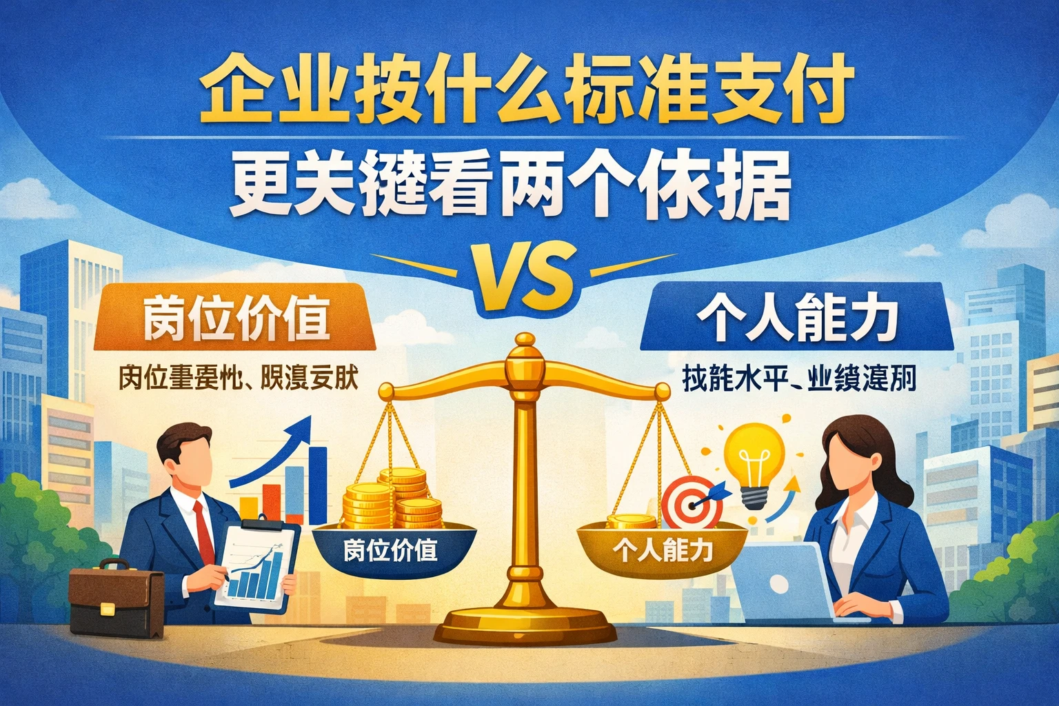 企业按什么标准支付，更关键看两个依据