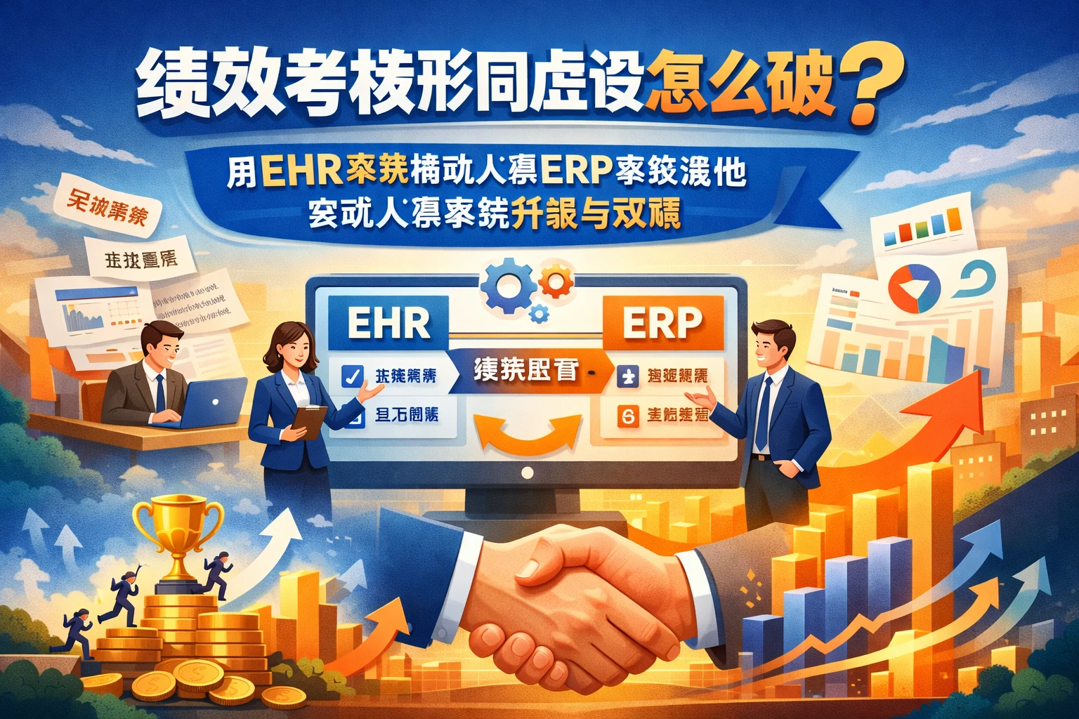 绩效考核形同虚设怎么破？用ehr系统推动人事ERP系统落地，实现人事系统升级与双赢