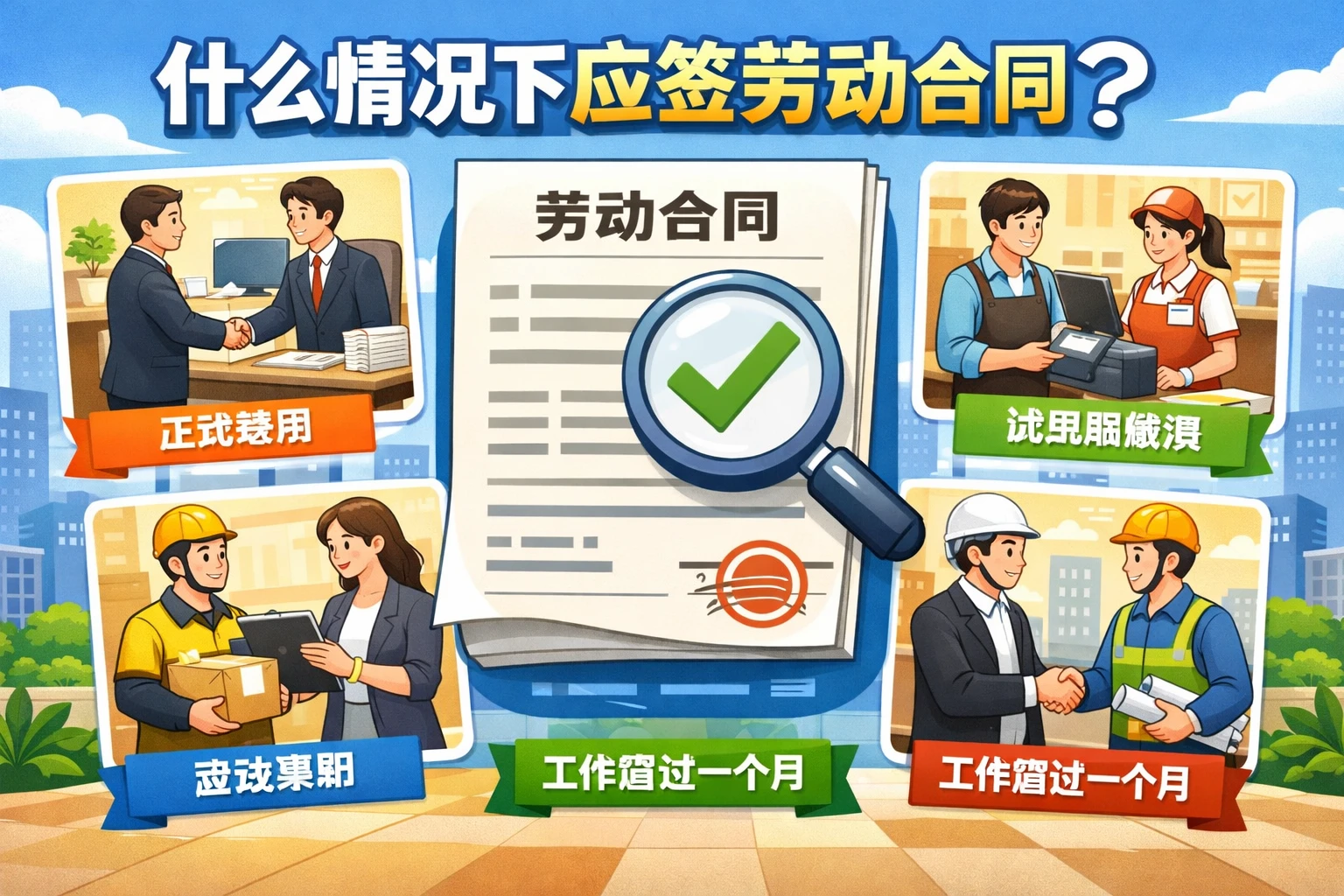 什么情况下应签劳动合同