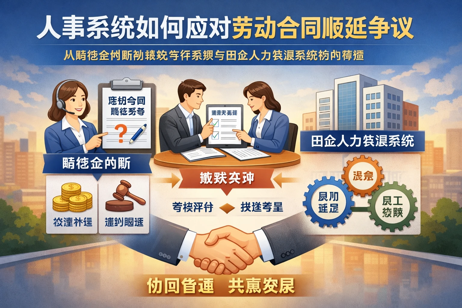 人事系统如何应对劳动合同顺延争议:从赔偿金判断到绩效考评系统与国企人力资源系统协同管理