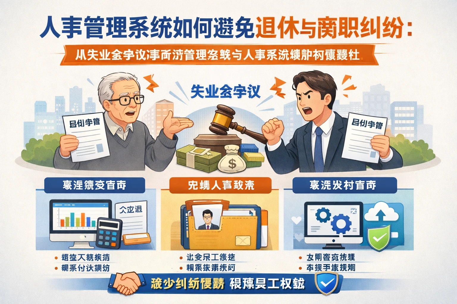 人事管理系统如何避免退休与离职纠纷：从失业金争议看薪资管理系统与人事系统维护的重要性