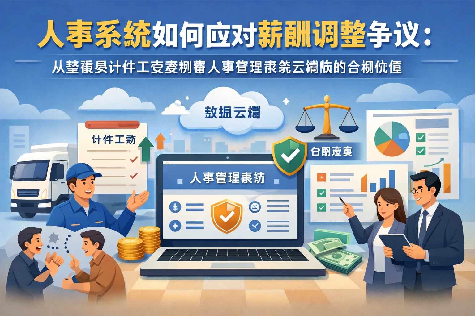 人事系统如何应对薪酬调整争议:从驾驶员计件工资案例看人事管理系统云端版的合规价值