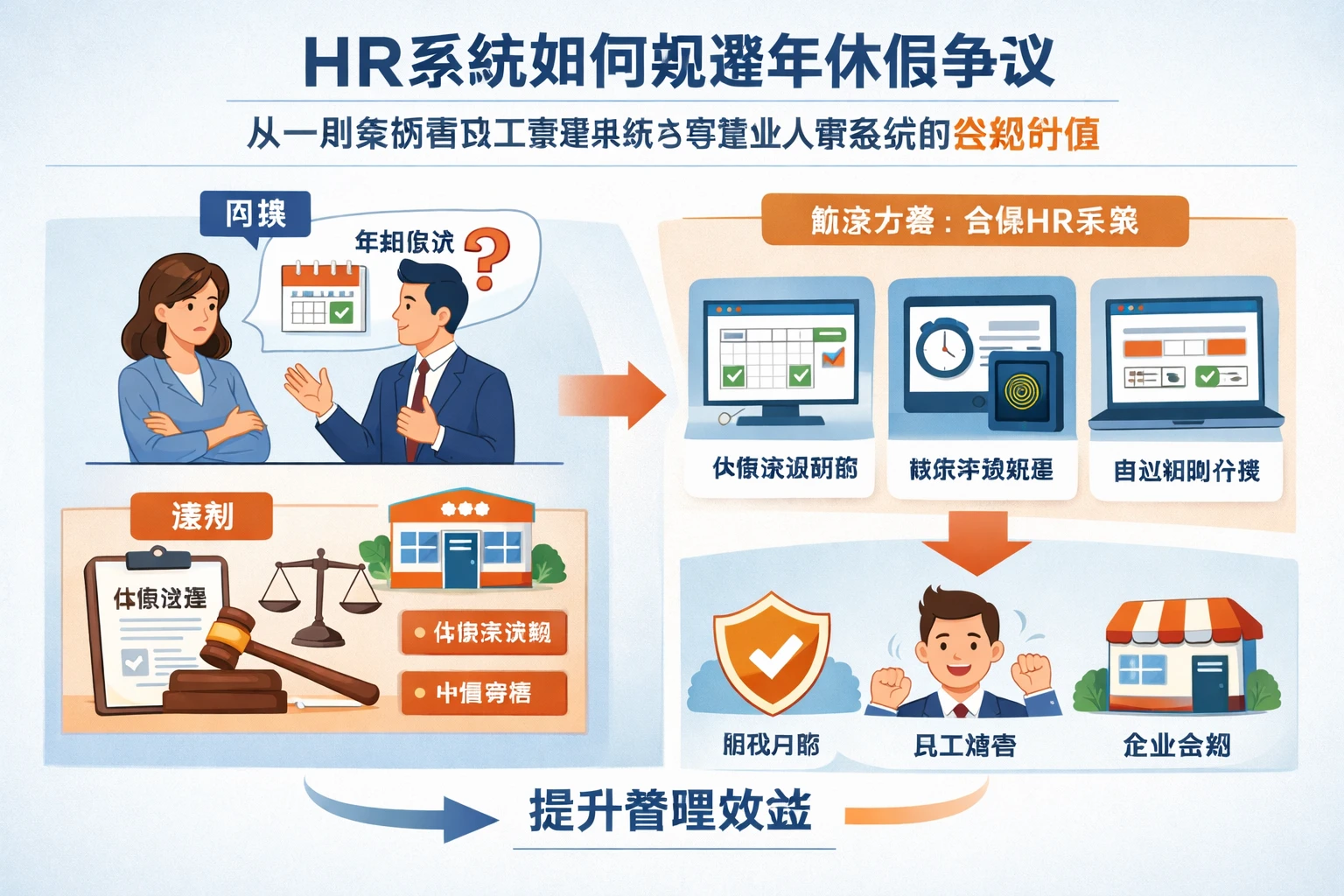 HR系统如何规避年休假争议:从一则案例看员工管理系统与零售业人事系统的合规价值